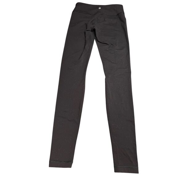 Lululemon double align size 6 black 30” inseam leggings yoga workout - Picture 2 of 5